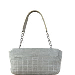 Chanel 2005 Canvas Camellia No. 5 Flap Shoulder Bag