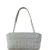 Chanel 2005 Canvas Camellia No. 5 Flap Shoulder Bag