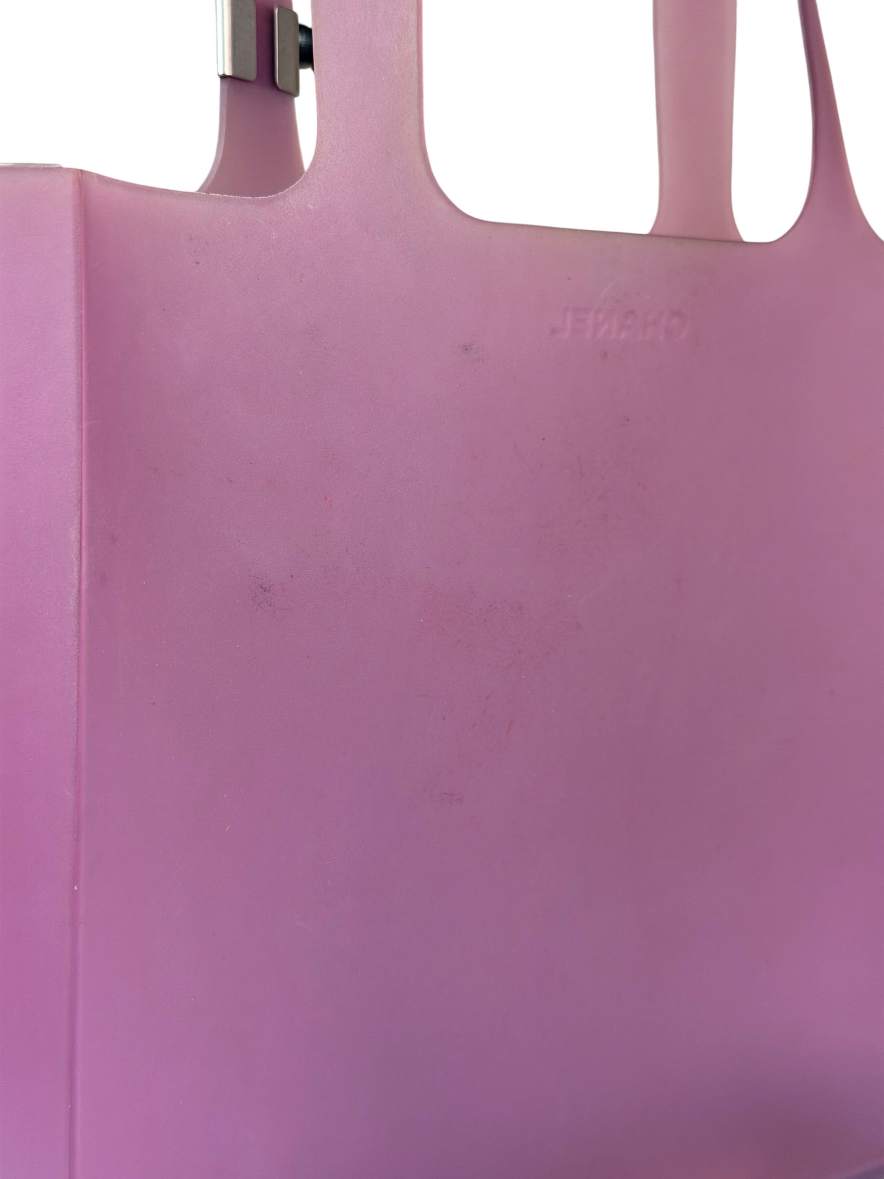 Chanel Purple Jelly Rubber Small Tote Bag Early 2000's