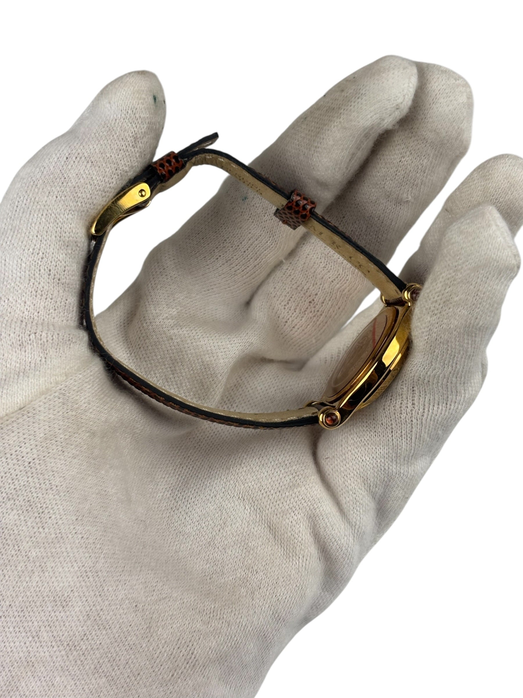 Gucci Vintage Brown/Gold Plated Watch