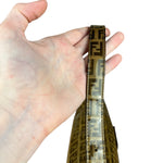 Fendi FF Sequin PVC Coated Canvas Baguette