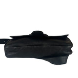 Gucci Black Leather Aphrodite GG Emblem Flap Bag