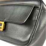 Fendi Black Leather Camera Crossbody