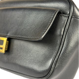 Fendi Black Leather Camera Crossbody