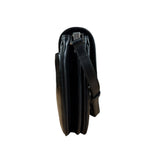 Saint Laurent Black Monogram Patent Leather Shoulder Bag