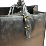 Balenciaga Black Leather Papier A4 Tote Bag