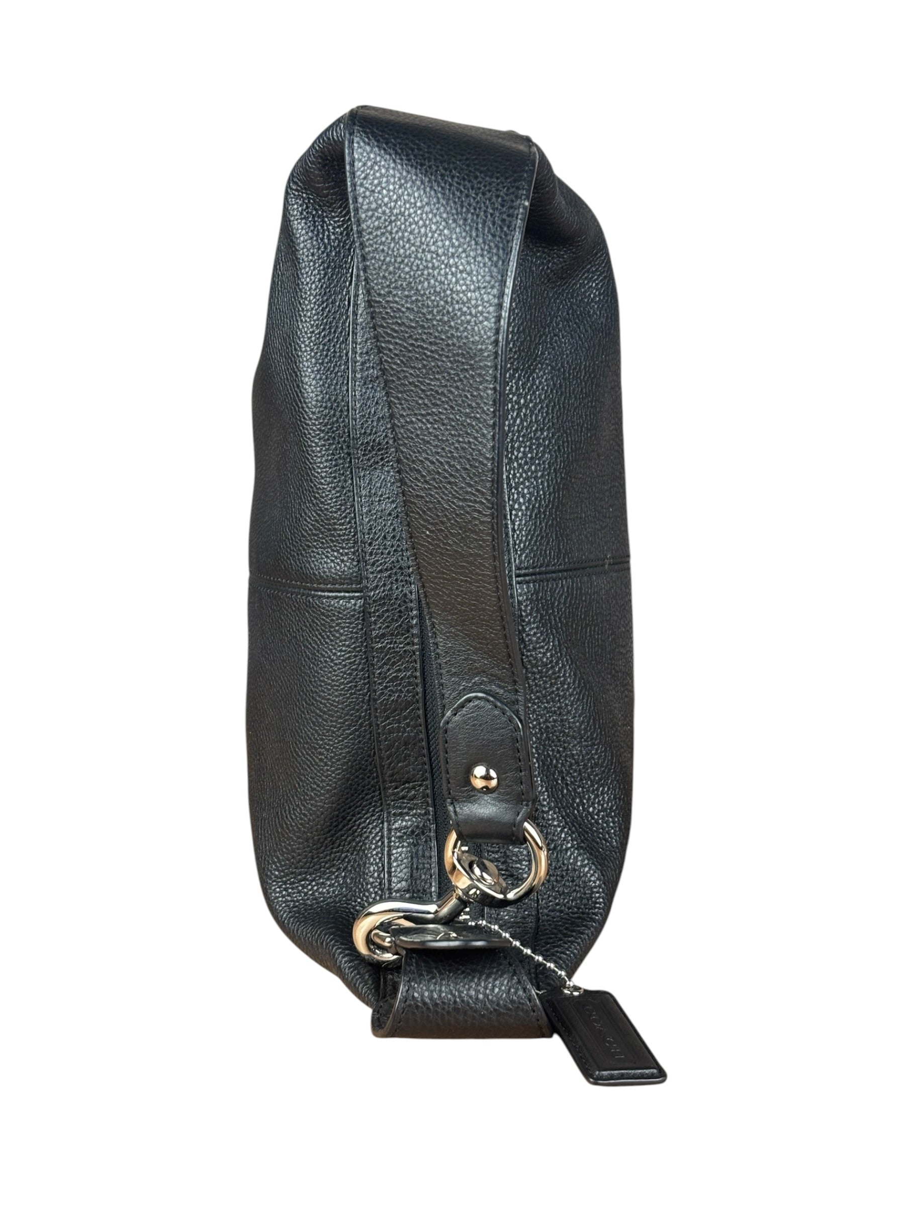Coach Black Leather Hobo Shoulder Bag