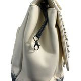 Chanel White Quilted Leather Blizzard Zip Flap-Shoulder Bag 2010