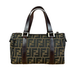 Fendi Vintage FF Zucca Print Mini Boston Handbag