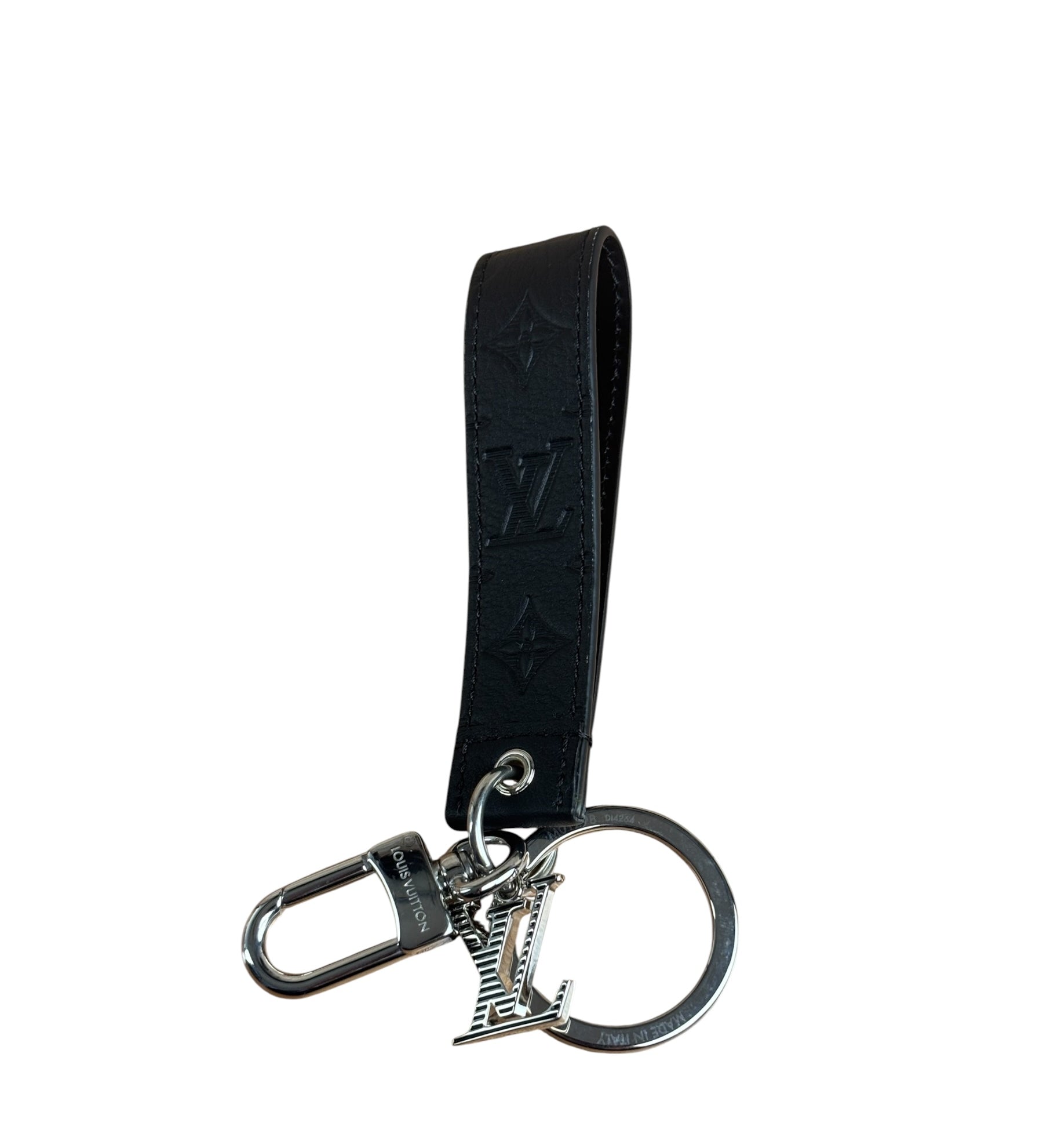 Louis Vuitton Black Monogram Shadow Dragonne Key Holder