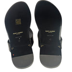 Saint Laurent Black Vitello Marilyn Sandals