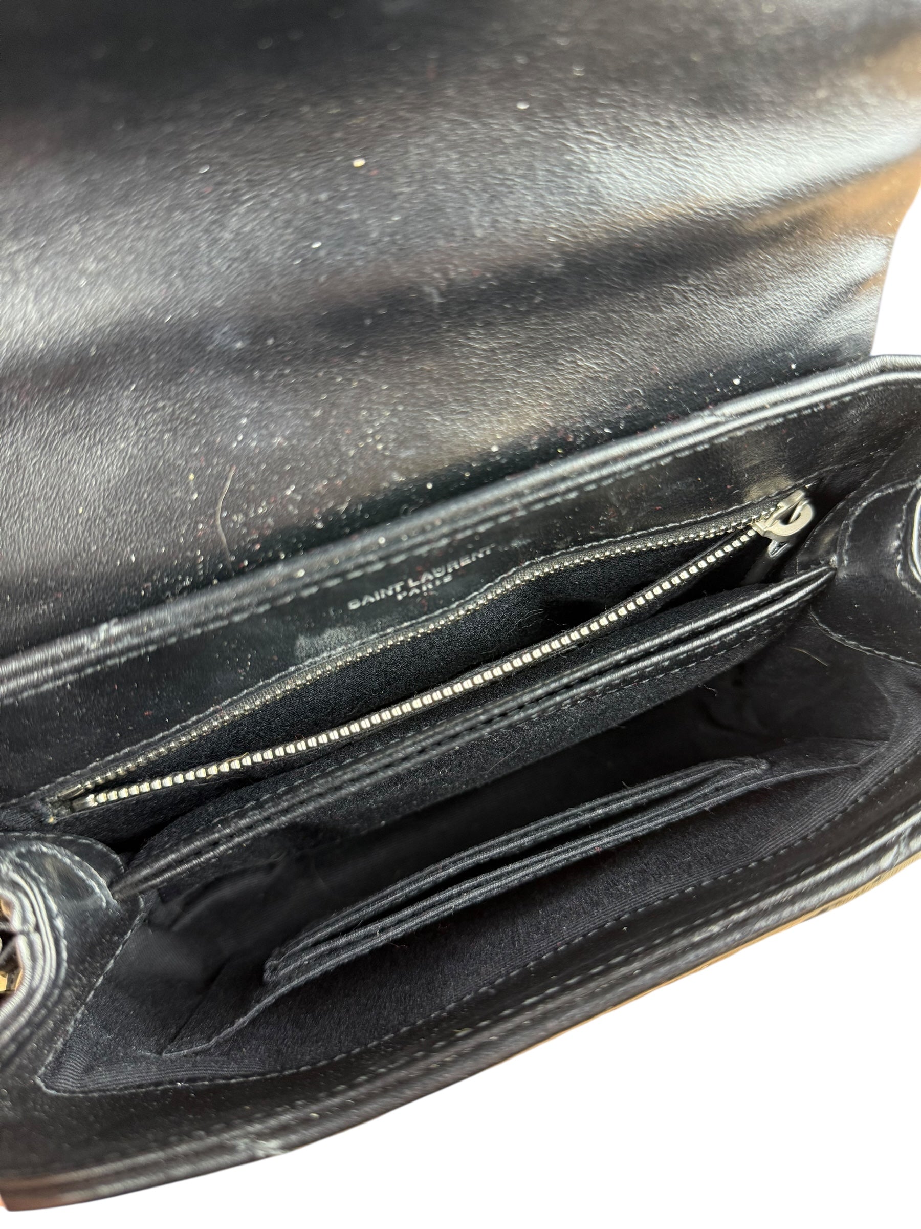 Saint Laurent Loulou Black Leather Shoulder Bag