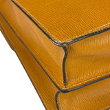Salvatote Ferragamo Brown Leather Flap Briefcase