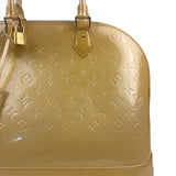 Louis Vuitton Yellow Monogram Vernis Alma Handbag