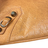 Balenciaga Peach Leather Le City Clutch
