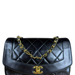 Chanel CC Diana Flap Bag Black 1994