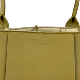 Bottega Veneta Muted Olive Intreccio Arco Woven Leather Tote