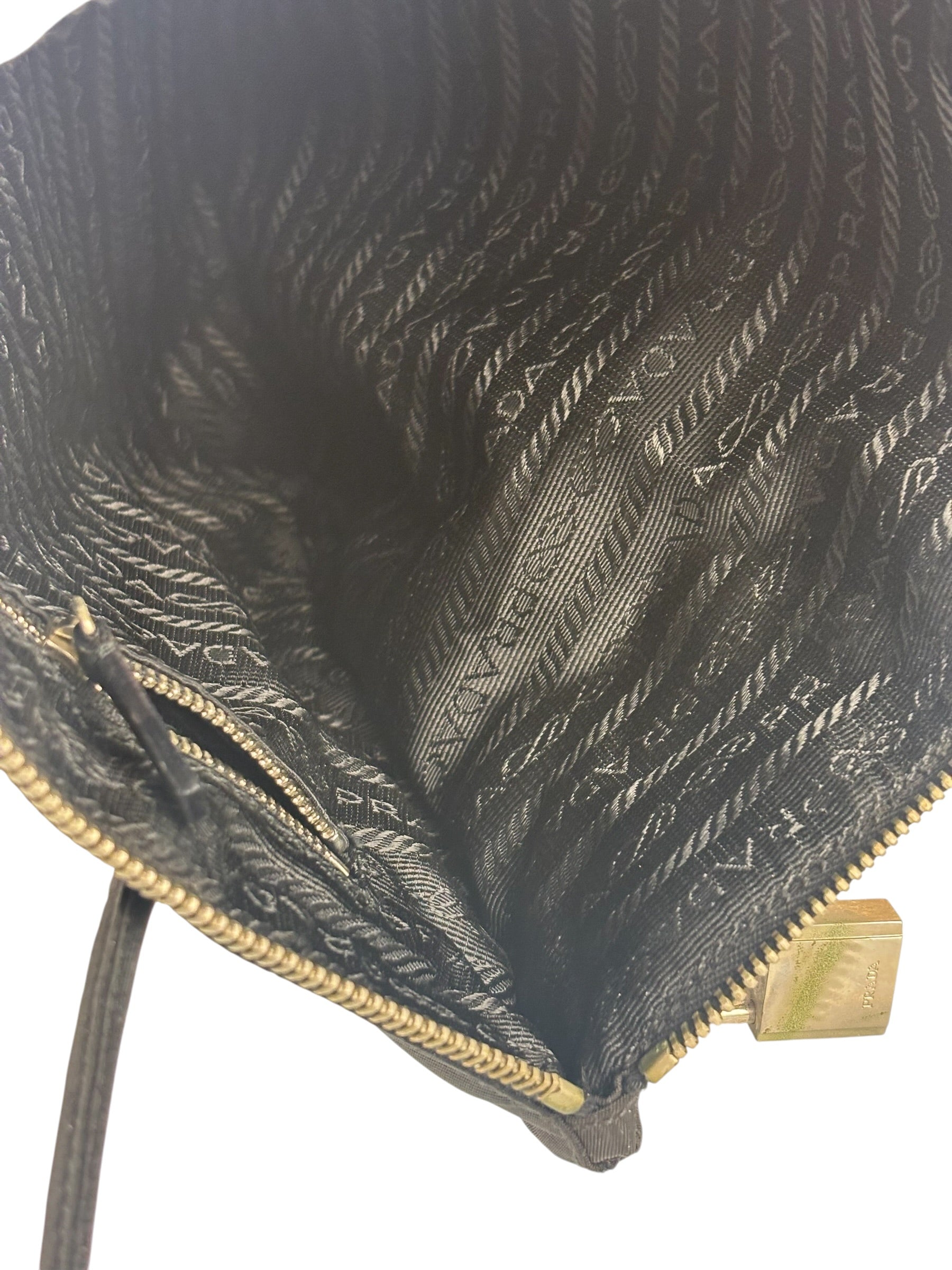 Prada Black Tessuto Nero Nylon Tote/Shoulder Bag