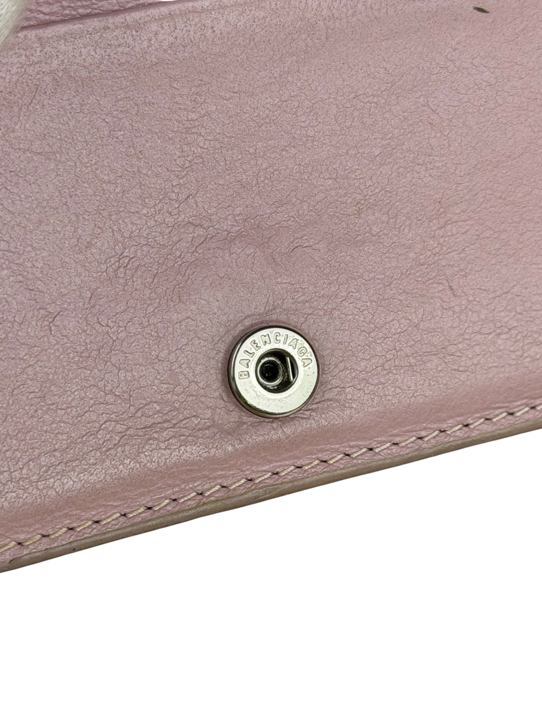 Balenciaga Power Pink Cash/Coin/Card Flap Holder
