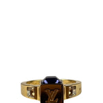 Louis Vuitton Gold-Toned Gamble Ring