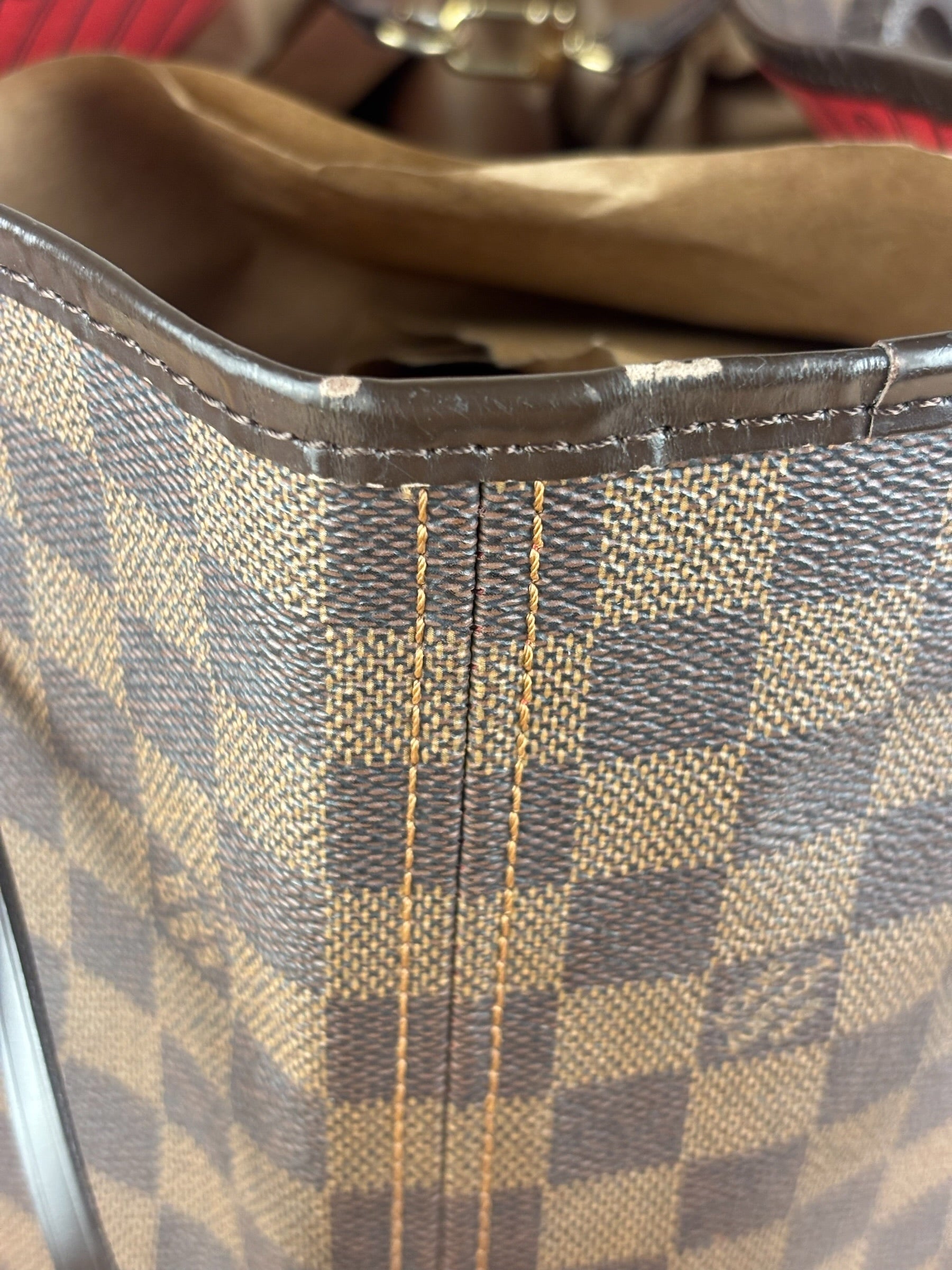 Louis Vuitton Canvas Monogram Damier Ebene Neverfull GM