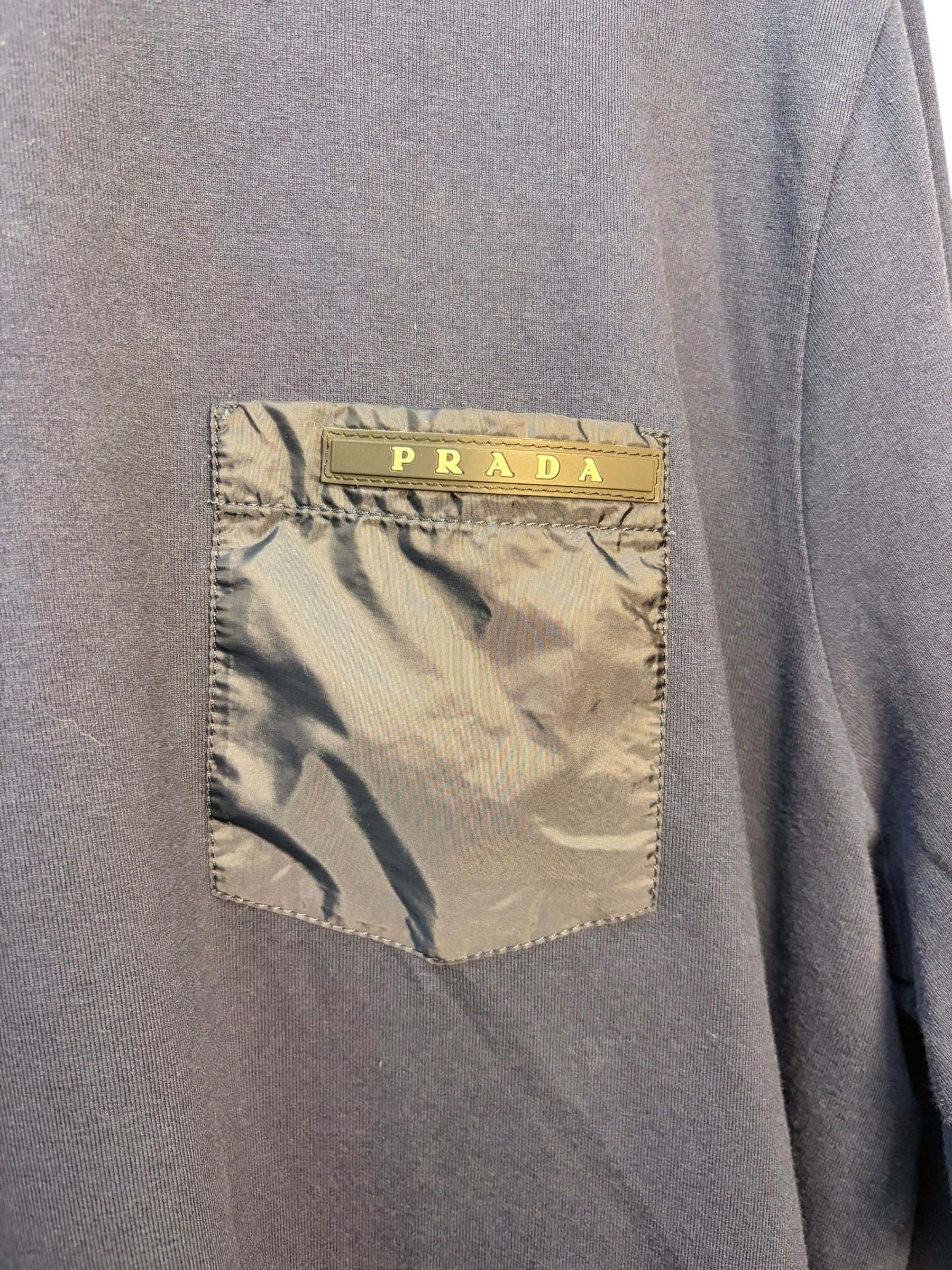 Prada Navy Full Sleeves T-Shirt