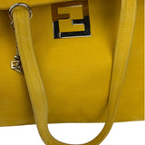 Fendi Yellow Leather Shoulder Bag