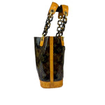 Louis Vuitton Black Vinyl/Leather Trim Cabas Ambre Tote PM