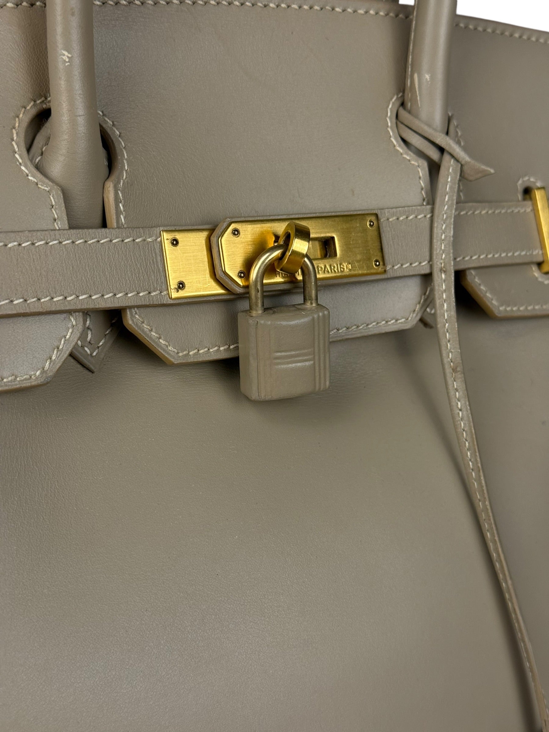 Hermes Birkin 30 Argile Box Brushed Gold 2003