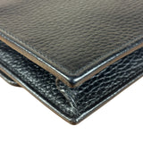 Gucci Black Interlocking G Leather Wallet on Chain
