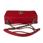 Chanel Red Quilted Leather Shoulder Bag 2016
