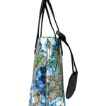 Gucci Blue/Beige GG Supreme Blooms Reversible Tote