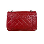 Chanel Red Quilted Leather Classic Mini Flap Bag 2012