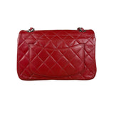 Chanel Red Quilted Leather Classic Mini Flap Bag 2012