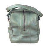 Chanel Light Green Quilt LAX Leather Bowler Bag 2004