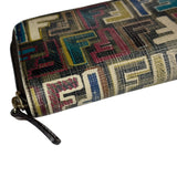 Fendi Zucca Spalmati FF Multicolor Long Wallet