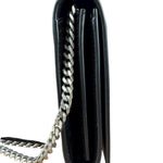 Saint Laurent Cassandre Leather Wallet on Chain Bag Black