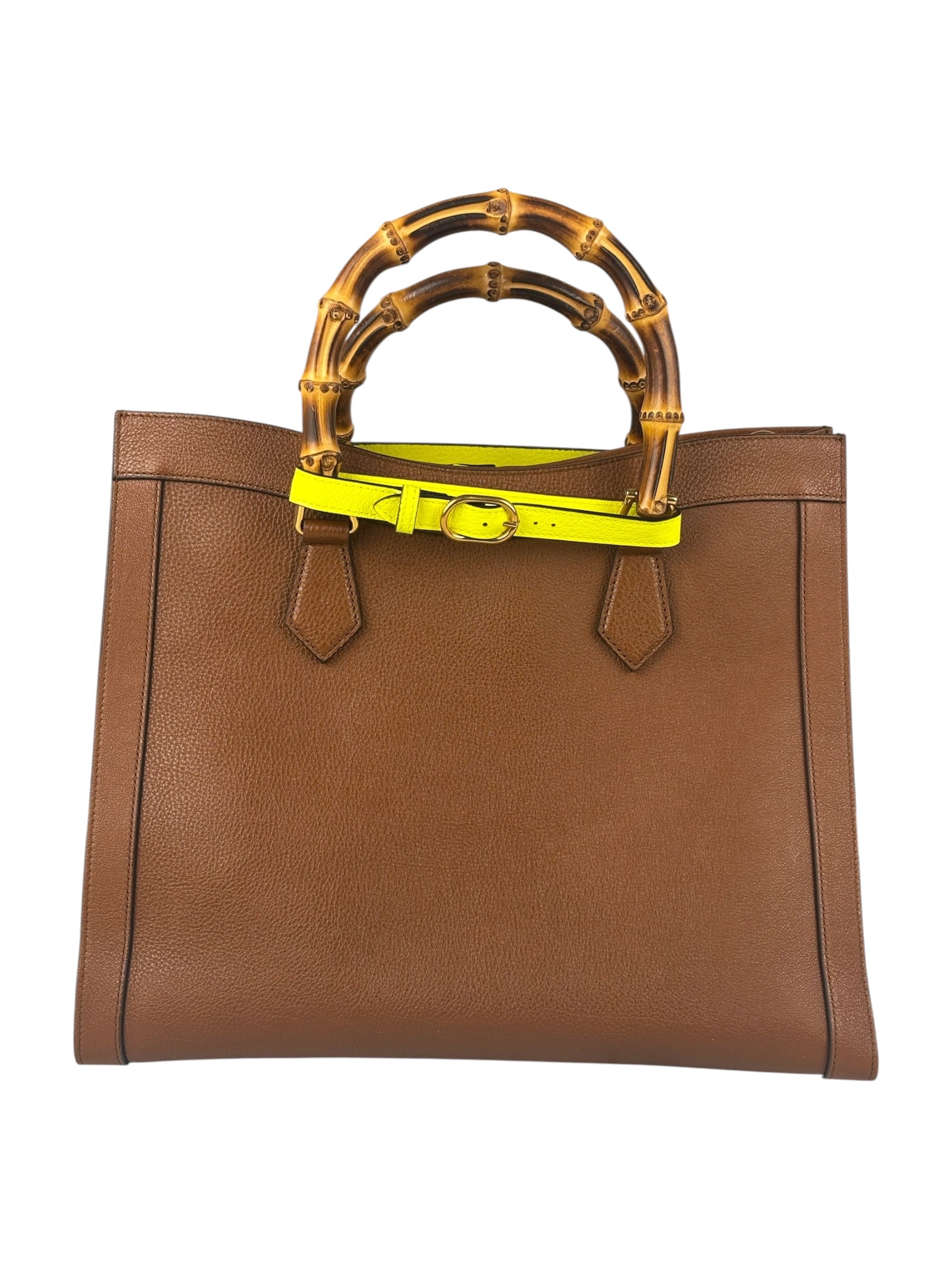 Gucci Diana Large Brown Tote Bamboo Handles