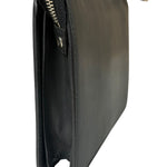 Fendi Black Leather Think Fendi Clutch