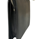 Fendi Black Leather Think Fendi Clutch