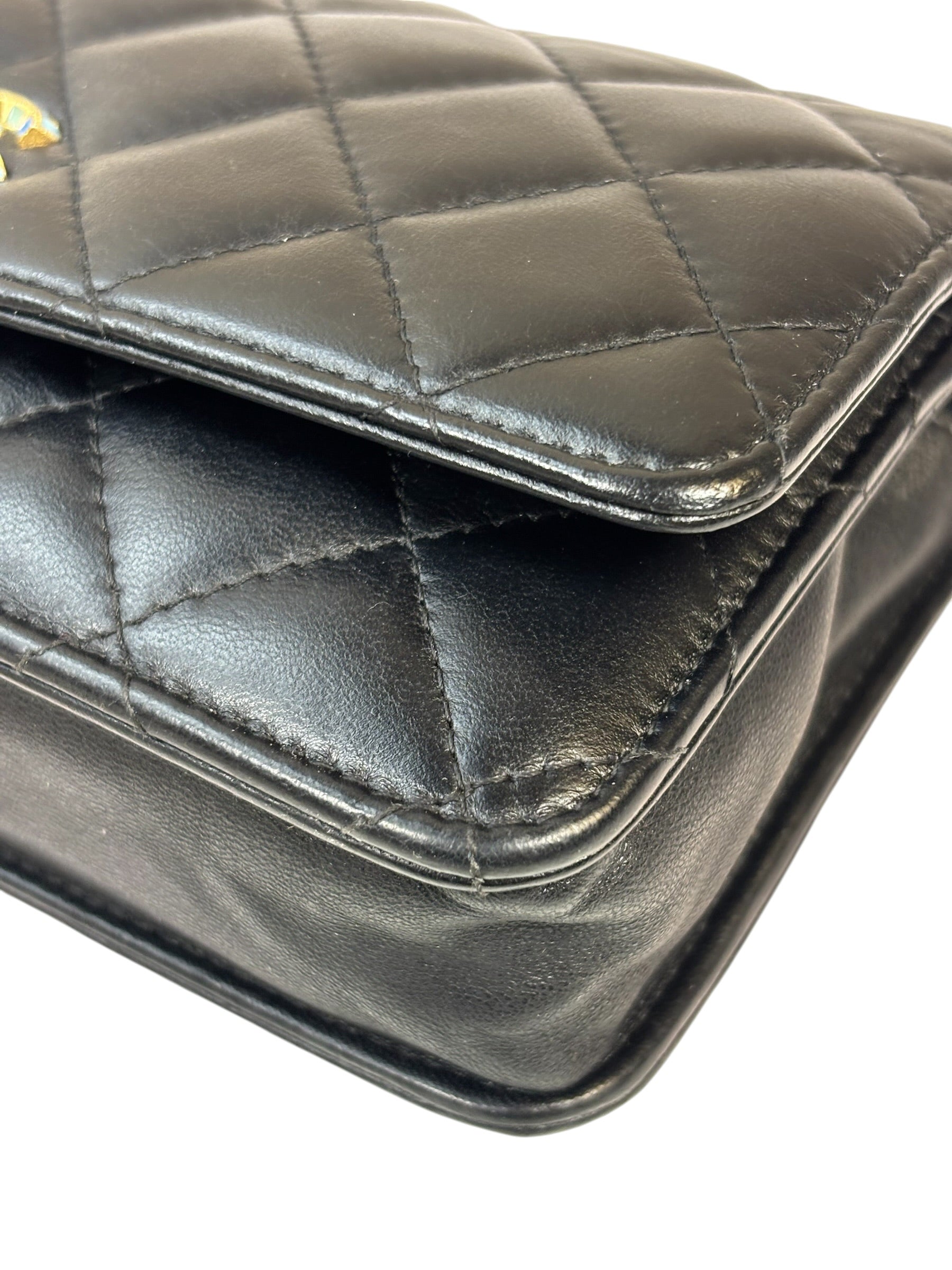 Chanel Black Quilted Wallet On Chain 2019