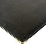 Celine Vintage Black Leather Triomphe Long Wallet