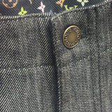 Louis Vuitton Grey Denim Cropped Pants