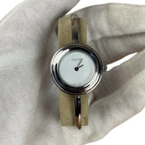 Gucci Stainless Silver Interchangeable Bezel Watch