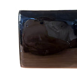 Yves Saint Laurent Black Patent Leather Belle De Jour Clutch