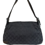 Gucci GG Vintage Black Horsebit Flap Shoulder Bag