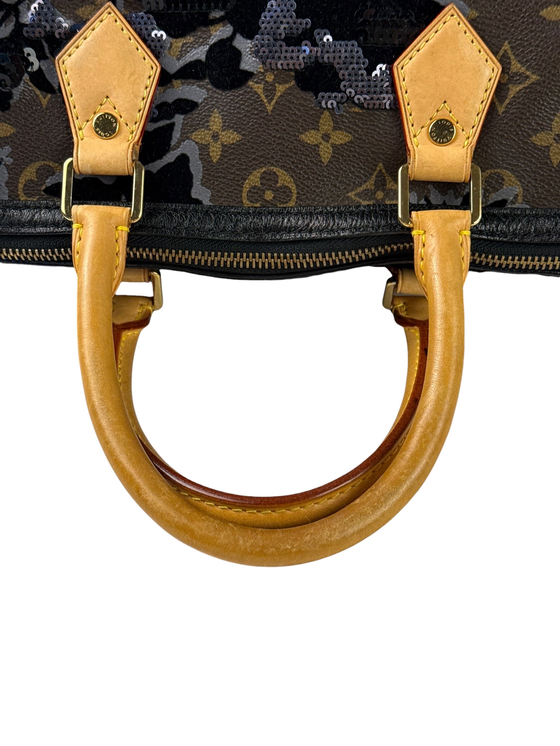 Louis Vuitton Limited-Edition Monogram Fleur De Jais Speedy 30