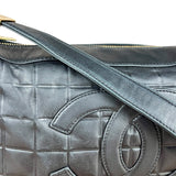 Chanel CC Chocolate Leather Shoulder Bag 2000