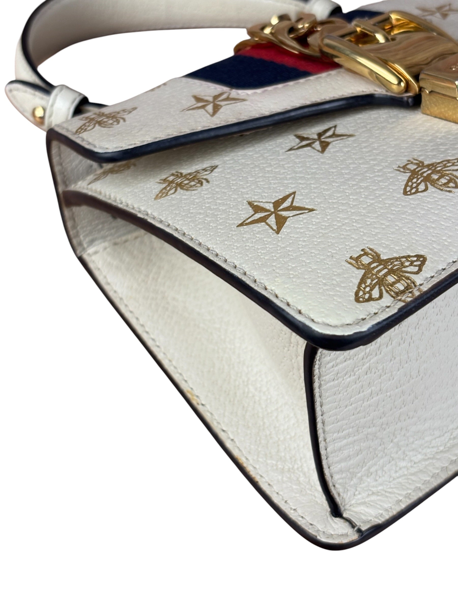 Gucci Sylvie Bee Star Mini Top Hand/Shoulder Bag
