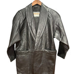 Harajuku Mother Black Leather Coat